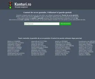 Konturi.ro(Conturi si parole de acces gratuite) Screenshot