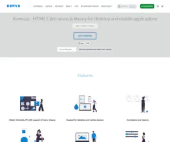 Konvajs.org(JavaScript 2d canvas library) Screenshot