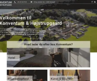 Konventum.dk(Konferencecenter, konference, møder, kursus, golf, hotel, fest) Screenshot