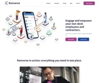 Konverse.com(Engage and empower your non) Screenshot