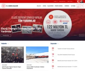 Konya.gov.tr(Konya Valiliği) Screenshot