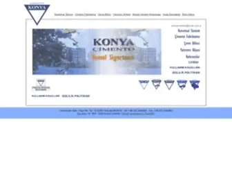 Konyacimento.com.tr(Konya Çimento) Screenshot