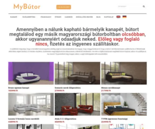 Konyhabutor-Aruhaz.hu(Országos kanapé) Screenshot