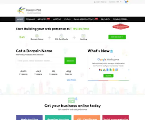 Konzernweb.com(Calicut Web Hosting) Screenshot