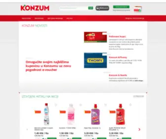 Konzumshop.ba(Konzum internet prodavnica) Screenshot