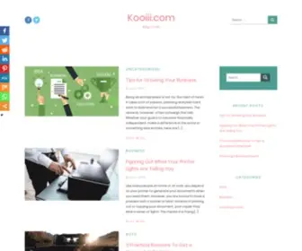 Kooiii.com(Blog for All) Screenshot