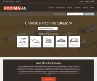 Kooimaag.com(Independent Manufacturer Of Replacement Parts) Screenshot