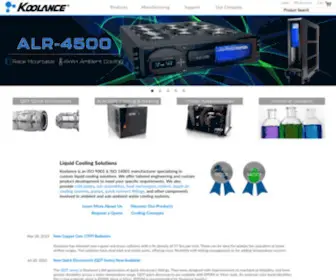 Koolance.com(Koolance makes custom liquid cooling thermal solutions) Screenshot