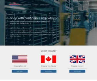 Koolatron.com(An Innovative Leader in Refrigeration and Thermoelectric Products for Over 30 Years) Screenshot