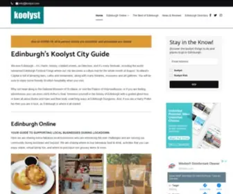 Koolyst.com(Edinburgh's Koolyst What's On Guide) Screenshot