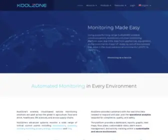 Koolzone.com(KoolZone, offering affordable IoT monitoring) Screenshot