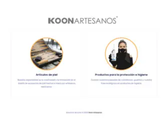 Koonartesanos.com(Proyectos de diseño) Screenshot