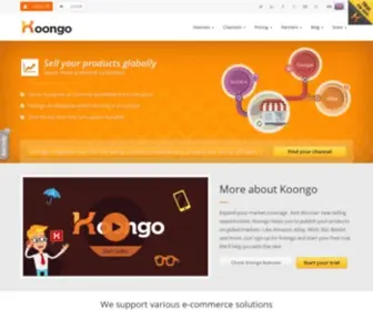 Koongo.com(Helps you succeed on online marketplaces) Screenshot