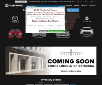 Koonsofsilverspring.com(Koons Silver Spring) Screenshot