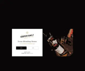 Kooperfamily.com(The Original Small Batch Whiskey Blending House. Winner) Screenshot