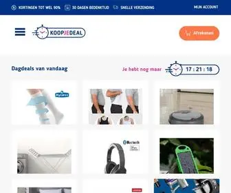 Koopjedeal.nl(Altijd tot 90% korting op alle deals) Screenshot