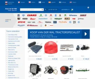 KoopVanderwalparts.com(You order your tractor parts online at tractor specialist Koop van der Wal) Screenshot