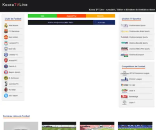 Kooratvlive.com(Koora tv live) Screenshot