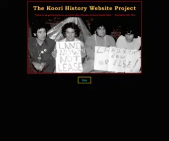 Kooriweb.org(The Koori History Project) Screenshot