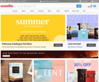 Koorong.com.au(New & Bestselling Christian Products Online) Screenshot