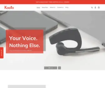 Koototech.com(High-Tech Headsets with Noise Cancelling Mic) Screenshot