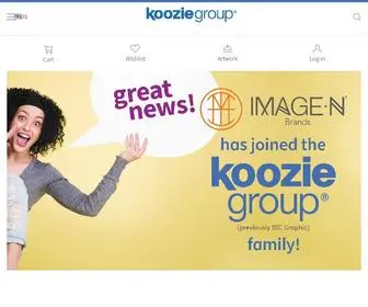 Kooziegroup.com(Koozie Group (formerly BIC Graphic)) Screenshot