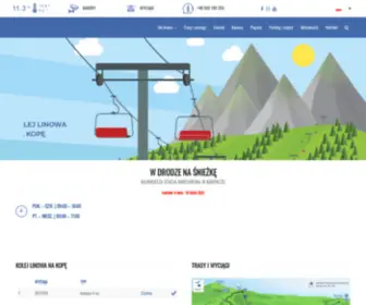 Kopa.com.pl(Największa stacja narciarska pod Śnieżką w Karkonoszach. 9 km nartostrad) Screenshot