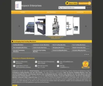 Kopack.co.in(Kopack Enterprises) Screenshot