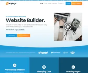 Kopage.com(Kopage, a self-hosted Website Builder) Screenshot