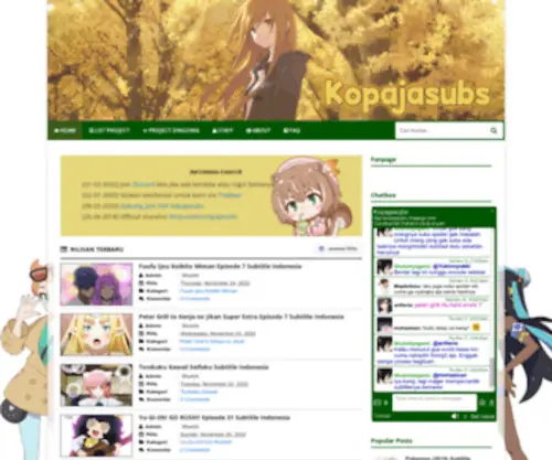 Kopajasubs.info(Kopaja Fansub) Screenshot