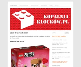 Kopalniaklockow.pl(Miejsce gdzie każdy AFOL i inny fan LEGO znajdzie coś dla siebie) Screenshot