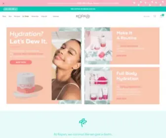 Koparibeauty.com(Active-Powered Coconut Beauty Products) Screenshot