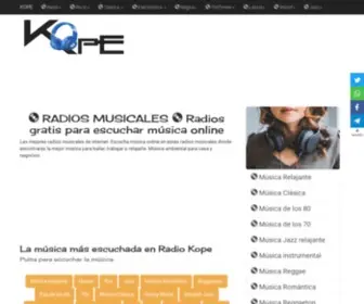 Kope.es(RADIO KOPE Emisoras de radio musicales para escuchar m) Screenshot