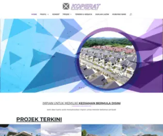 Koperat.com.my(Konsortium Perumahan Rakyat Terengganu Sdn) Screenshot