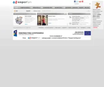 Koperfam.pl(Kominki, sauny, wkłady kominkowe, wanny SPA, wanny z hydromasażem, ogrzewanie) Screenshot