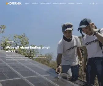 Kopernik.info(We find what works to reduce poverty by experimenting with potential solutions) Screenshot