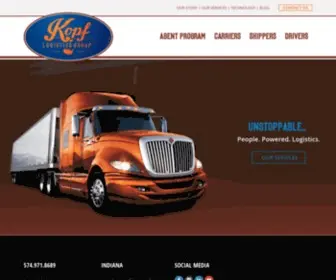 Kopflogisticsgroup.com(Kopf Logistics Group) Screenshot