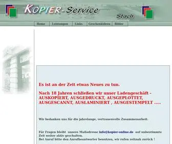 Kopier-Online.de(Kopier-Service Stach in Köthen Sachsen-Anhalt) Screenshot