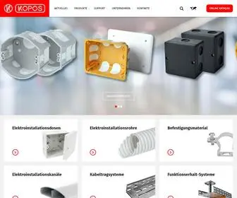 Koposelektro.de(KOPOS ELEKTRO GmbH) Screenshot