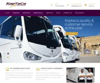 Koptaco.com(Koptaco Coaches Cooperative) Screenshot