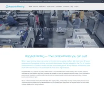 Kopykat.co.uk(London Printing Services) Screenshot