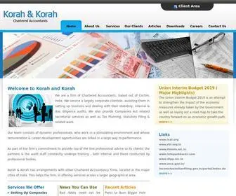 Korahandkorah.com(Korah and Korah) Screenshot