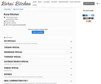 Koraikitchennj.com(Jersey City) Screenshot