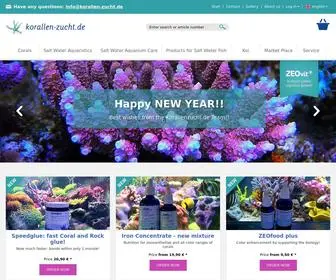 Korallen-Zucht.de(Korallen und Meerwasseraquarium Shop) Screenshot