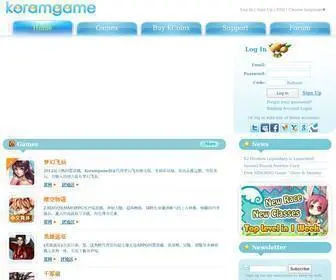 KoramGame.com.my(免费网页游戏和社交游戏平台) Screenshot