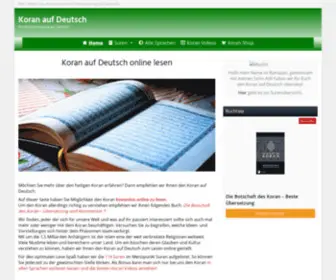 Koran-Auf-Deutsch.de(Koran auf Deutsch) Screenshot