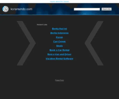 Koransindo.com(The Leading Koran Sindo Site on the Net) Screenshot