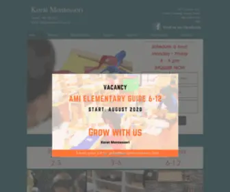 Koratmontessori.com(Nuturing a love of learning) Screenshot