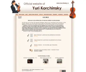 Korchinsky.ru(Music scores for a violin) Screenshot