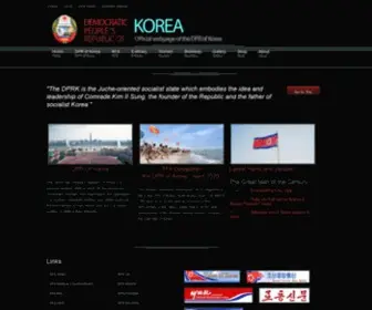 Korea-DPR.info(Korean Friendship Association) Screenshot